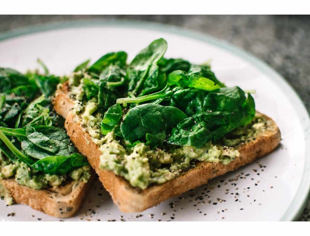 picture of avocado toast, meal plan to survive morning sickness 
